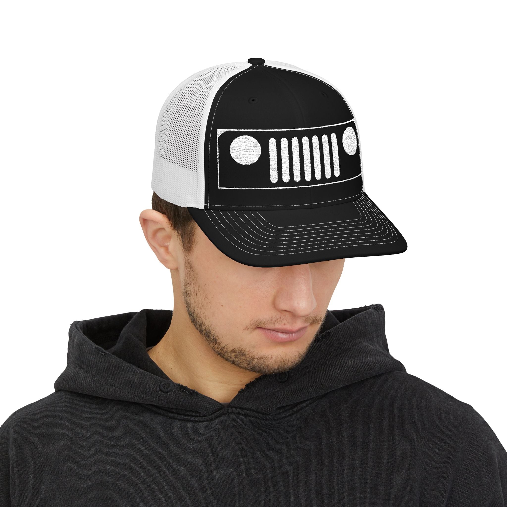 Embroidered Vintage Off-Road Trucker Hat – Adventure Snapback for 4x4 Enthusiasts & Outdoor Lovers