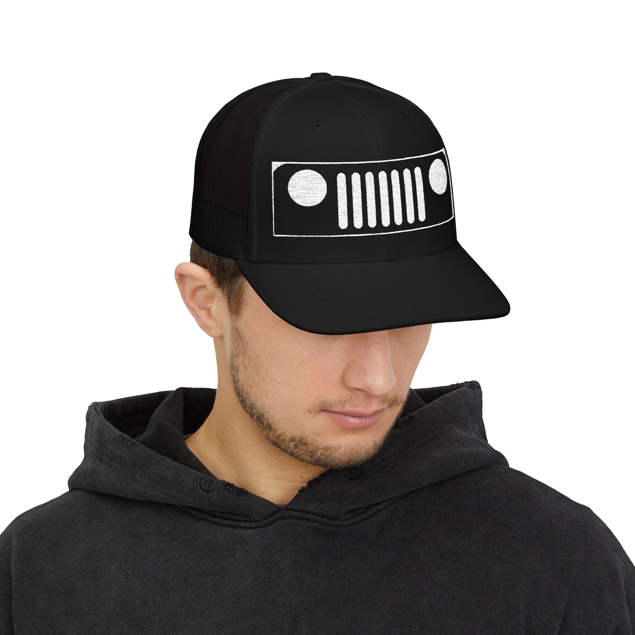 Embroidered Vintage Off-Road Trucker Hat – Adventure Snapback for 4x4 Enthusiasts & Outdoor Lovers