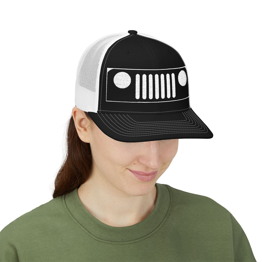 Embroidered Vintage Off-Road Trucker Hat – Adventure Snapback for 4x4 Enthusiasts & Outdoor Lovers